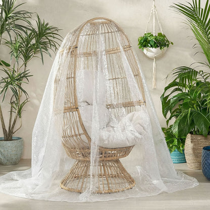 Outsunny 3 x 5m Waterproof Tarpaulin, Heavy Duty 140GSM Tear-Resistant PE Tarp with Reinforced Grommets, UV Protected Cover