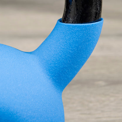 Soft Kettlebell, 8kg Kettle Bell with Non-Slip Handle for Home Gym Weight Lifting and Strength Training, Blue