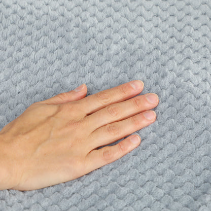 Heated Electric Blanket, Warm Throw Blanket with 5 Heating Levels, 10 Hour Auto-Off Timer, Grey