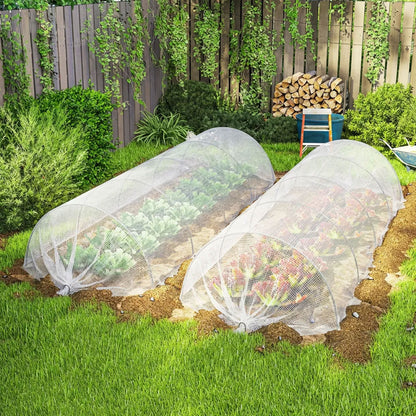 Outsunny 3 x 5m Waterproof Tarpaulin, Heavy Duty 140GSM Tear-Resistant PE Tarp with Reinforced Grommets, UV Protected Cover