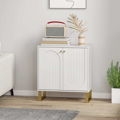 2-Door Sideboard Storage Cabinet Unit - White