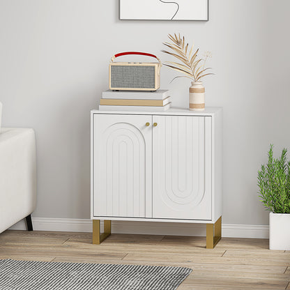 2-Door Sideboard Storage Cabinet Unit - White
