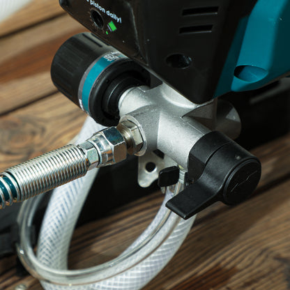 Airless Paint Sprayer, Thinning-Free, Electric Fence Paint Sprayer for Exterior and Interior DIY Painting Projects, Wall Spray Gun Machine, Household Use, 1.5L/min, 200 Bar, 7.5 m Hose