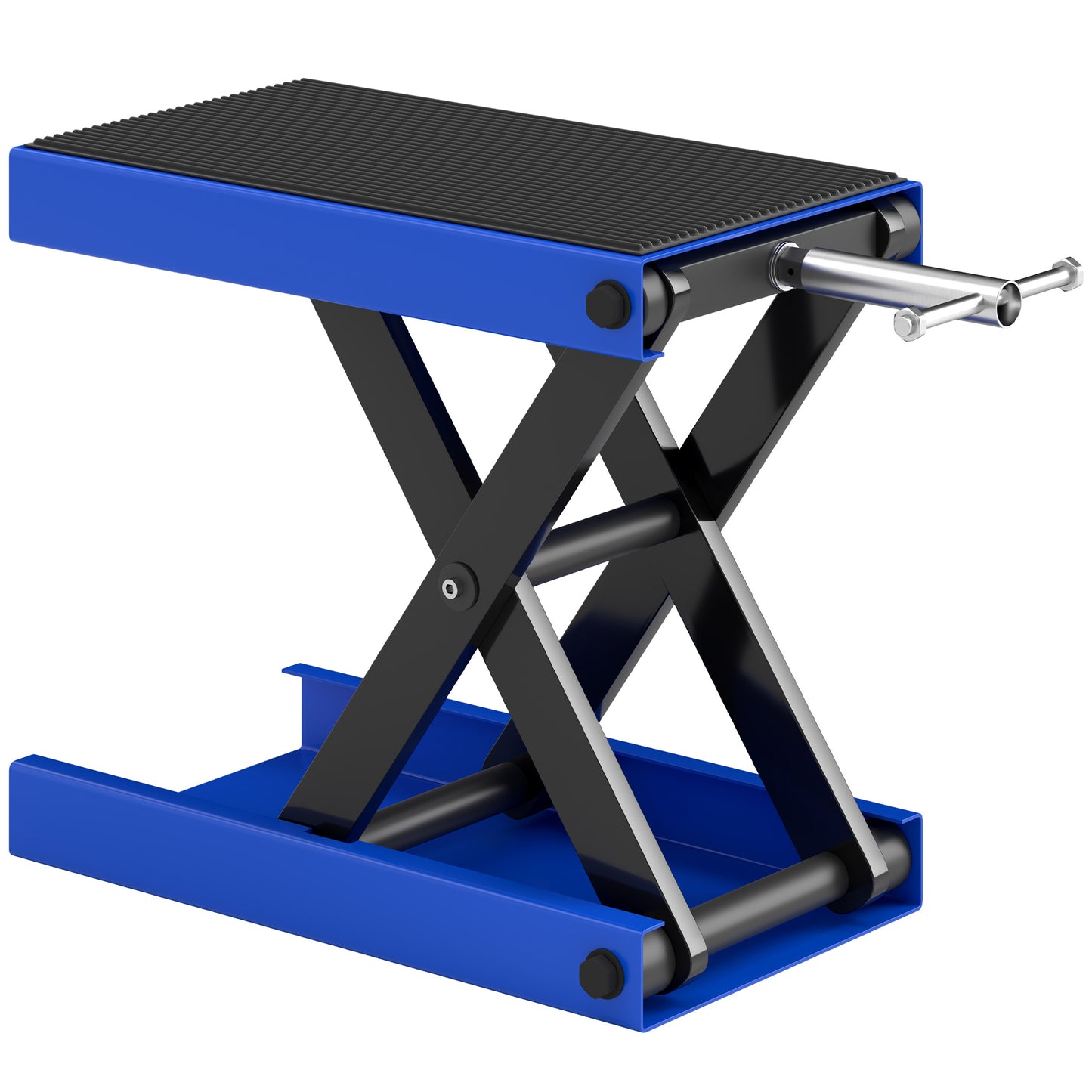 500KG Motorcycle Scissor Lift Jack, Height Adjustable Motorbike Stand with Anti-Slip Wide Deck, Heavy Duty Steel Motorbike Repair Lift