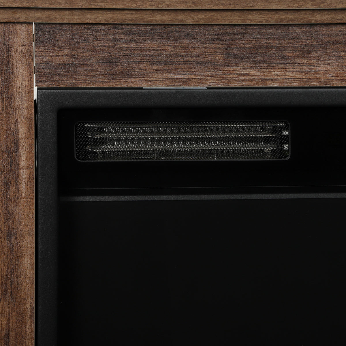 1800W Electric Fireplace Suite | Oak-Tone or Black Surround & Display Shelf | C Energy Rating | 5 Flame Brightness & Speed Settings | Timer & Remote