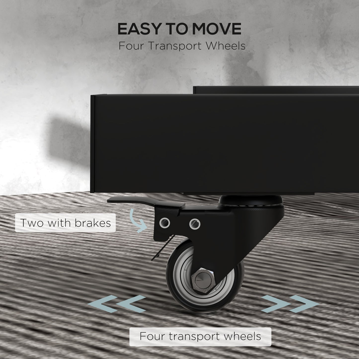 SPORTNOW Weight Rack for Olympic Weight Plate, 3 Tier Weight Tree for 2 inch Plates and Bars, Weight Organizer Stand with 4 Transport Wheels and Clamps for Home Gym, Black