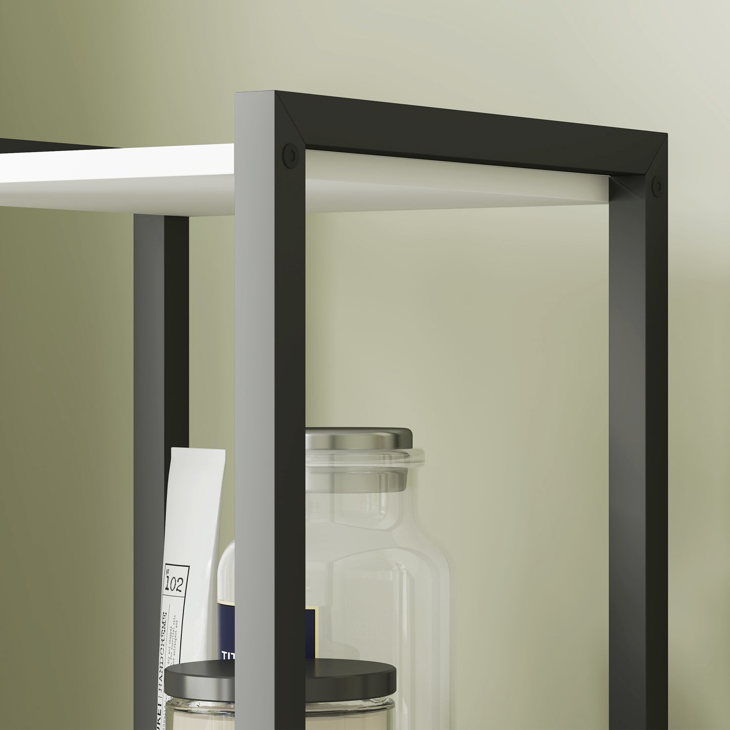 Tall Bathroom Cabinet with 3 Shelves, Slim Storage Cabinet with Adjustable Shelf, Narrow Tallboy Cupboard, Bathroom Storage Unit for Kitchen, Living Room, Hallway, 30 x 30 x 170 cm