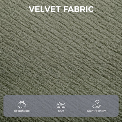 3-Seater Velvet Sofa with Lift-Up Storage | 228Wx68Dx88H cm | 190cm Wide Seat | 15cm Seat Cushion | 20cm Back Cushion | 15cm Arms | Multilayer Board & Metal Frame | 360kg | Living Room | Dark Green