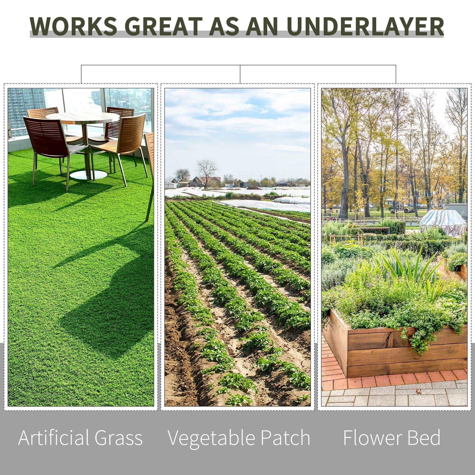 1x50m Gardener Premium Weed Barrier Block Landscape Fabric Durable & Heavy-Duty Gardening Mat, Easy Setup & Superior Weed Control