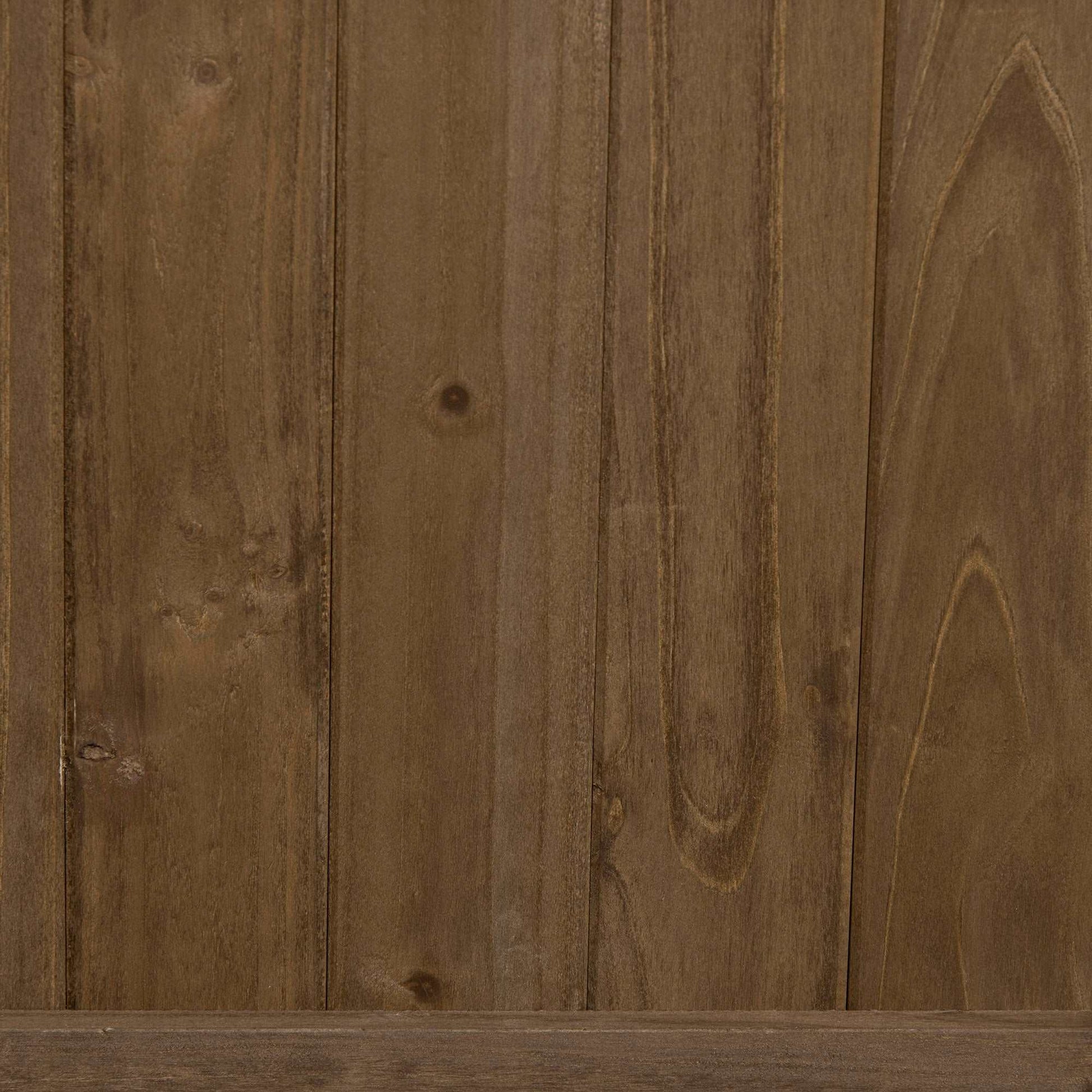 Outsunny 2 Piece Raised Bed with Drainage Holes, Wood Planter with Trellis for Climbing Plants to Grow Vegetables, Flowers, Brown