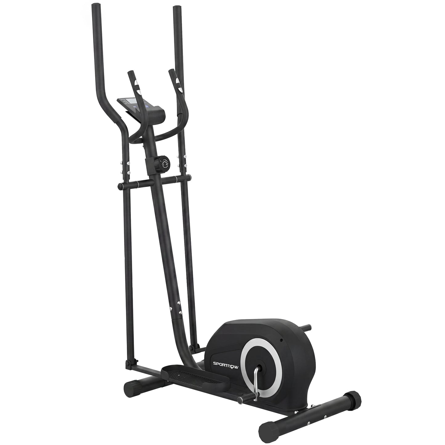 Magnetic Elliptical Cross Trainer | Bluetooth App | 8-Level Resistance | LCD & Heart Rate | 120kg | Grey