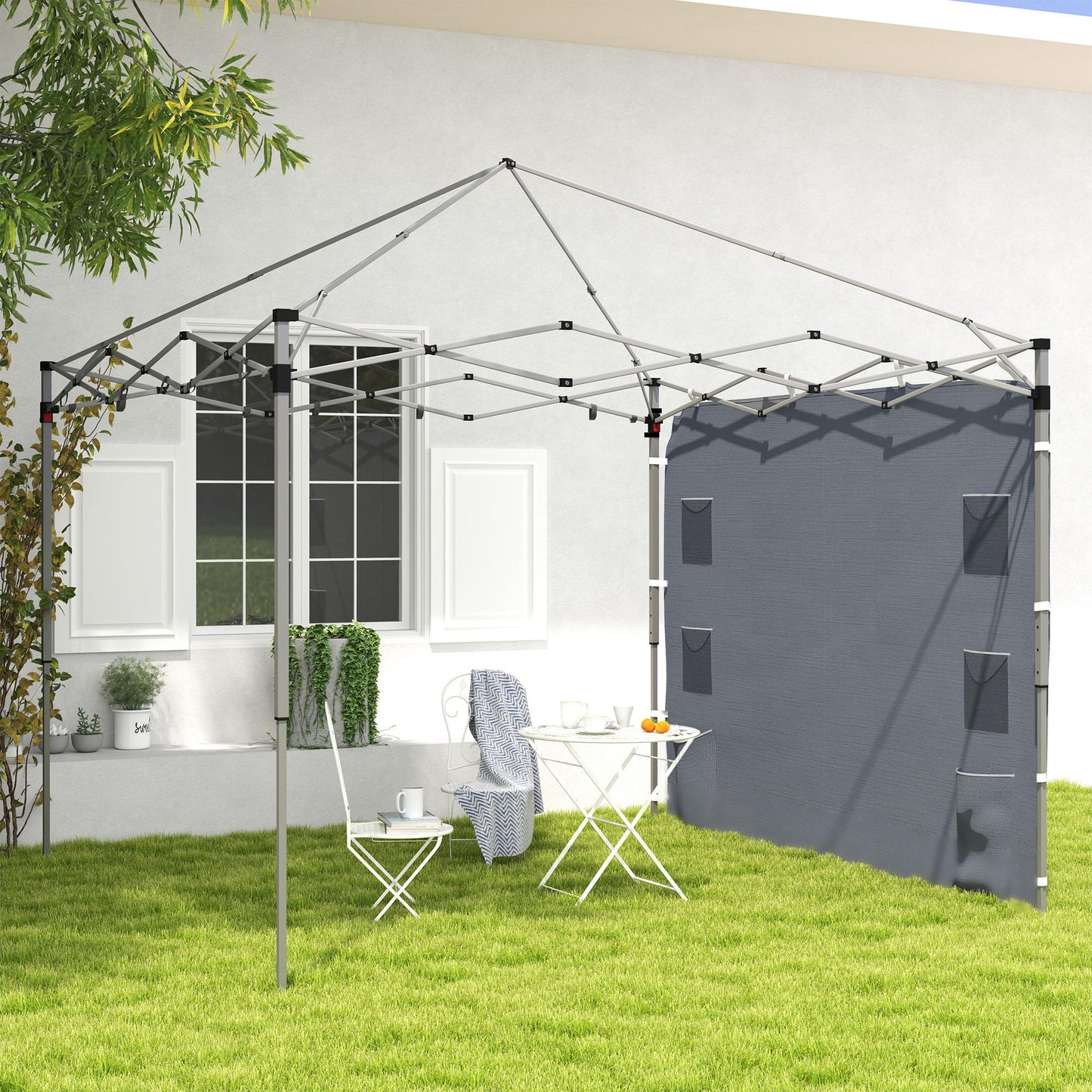 Outsunny 195 x 295cm Replacement Gazebo Sidewall - Grey / Green / Black / Beige