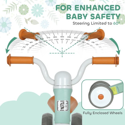 AIYAPLAY Toddler Balance Bike with No Pedal, 3 Silence Wheels for 12-36 Months Boys and Girls, Indoor Outdoor