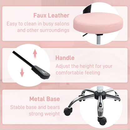 360° Swivel Seat Salon Stool - Pink