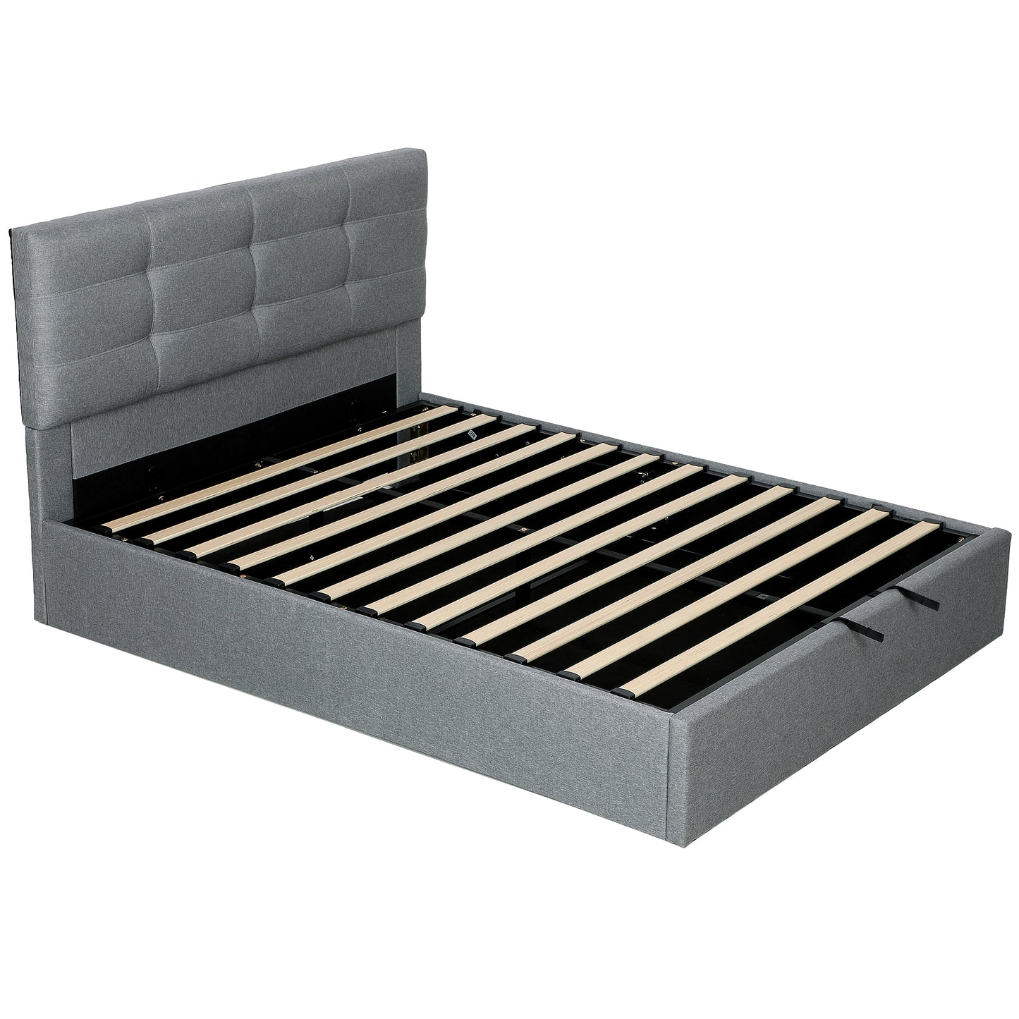5ft King Ottoman Bed with Gas Lift Storage - Grey