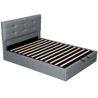 5ft King Ottoman Bed with Gas Lift Storage - Grey