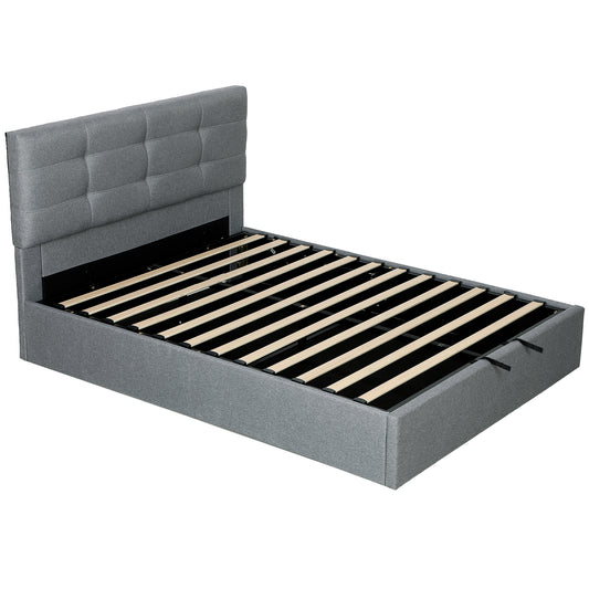 5ft King Ottoman Bed with Gas Lift Storage - Grey