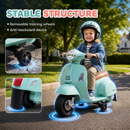 Kids Electric Ride-On Motorcycle | 6V Battery Powered | Green & Pink | 18-36 Months | 3 km/h