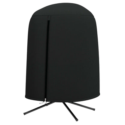 Outsunny Hanging Egg Swing Chair Cover Outdoor Single Waterproof Anti-dust Furniture Protector With Zipper, Oxford Fabric D128 x 190H cm - Black