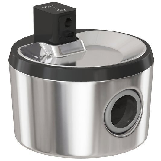 Cordless Cat Water Fountain | 4L | 304 Stainless Steel | Motion Sensor | 30-Day Battery | Silver