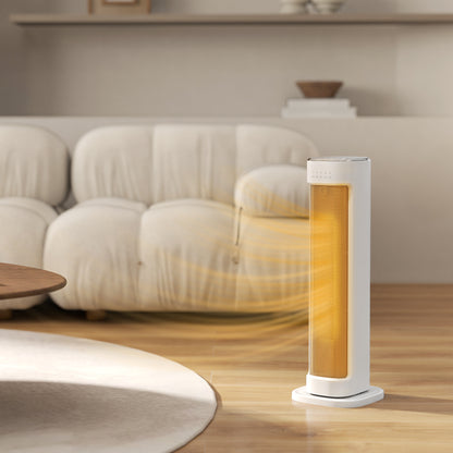 2000W Ceramic Electric Heater with 3 Heat Settings, Timer - White