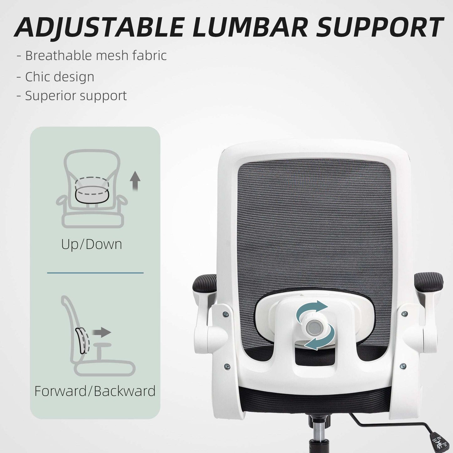 Mesh Back Adjustable Office Chair - Black