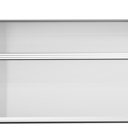 Outsunny Front Over Door Canopy, Outdoor Awning, 200 x 96cm Rain Shelter for Window, Porch and Front/Back Door, Clear