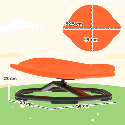 AIYAPLAY Planet-Shaped-kids Swivel Chair, Sensory Spinning Chair for Balance, Coordination Training, Orange / Red