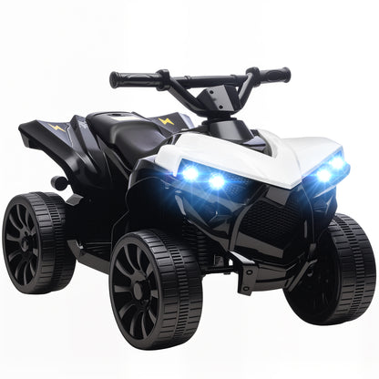 Kids Electric Ride-On ATV | 6V Four-Wheeler Quad Bike with Music & LED Lights, Blue or White