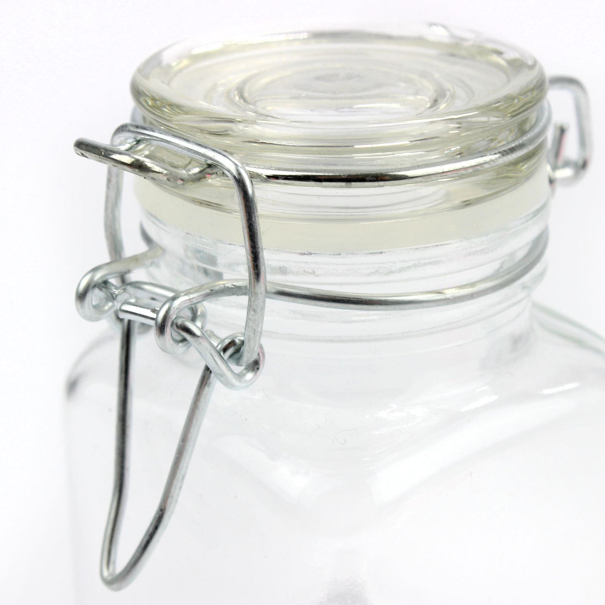 Maison & White Mini Glass Spice Jars Pack of 12 | Airtight Metal Clip-Top & Rubber Seal | 100ml | 8cm | Includes Chalkboard Labels & Chalk Pen | Kitchen Pantry Storage | 2-Year Warranty