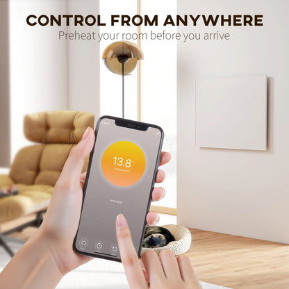 Wifi Smart Electric Heater, Far Infrared, Wall Mounted - 170W