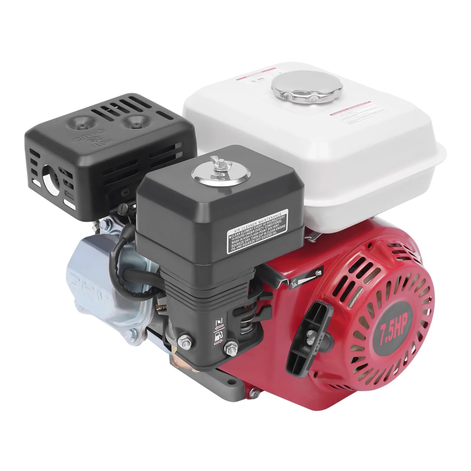 212CC 7.5HP 4 Stroke Single Cylinder Gasoline Engine Hand Start Air Cooling 3600RPM for Go-Karts Compressors