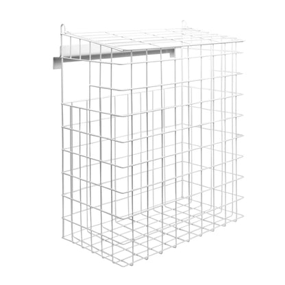 Maison & White Letterbox Mail Catcher Cage | Iron with PE Coating | 8x27cm Slot | Fits Up to 30cm Letterboxes | Horizontal & Vertical | No Fixings | 39x32x16.5cm | 2-Year Guarantee