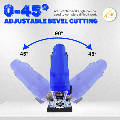 3000RPM Cordless Jigsaw 21V Electric Jigsaw Brushless Motor Portable Multi-Function Power Tool For Wood Working Metal Cutting