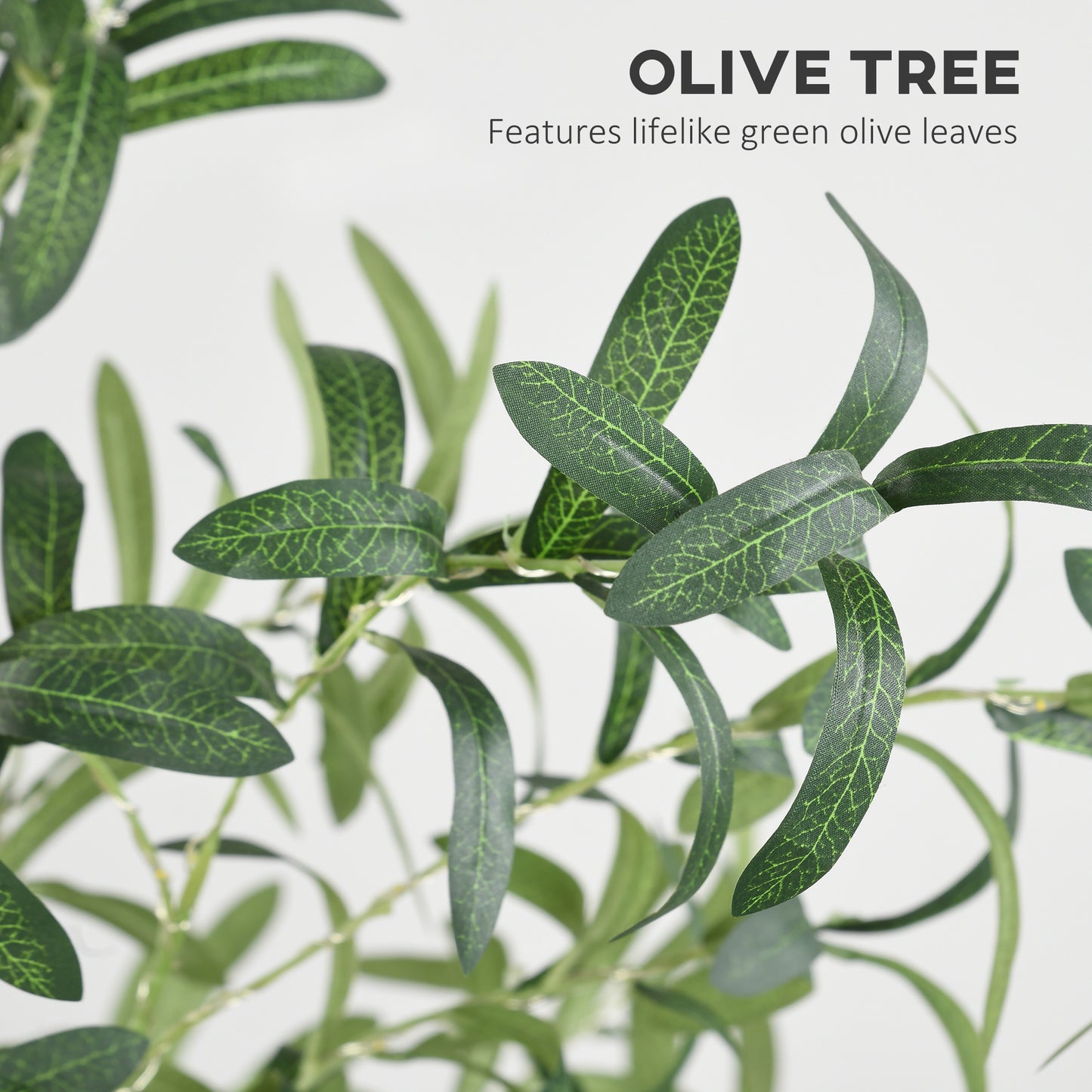 6ft Olive Tree Light with 300 Warm White LED Lights, Artificial Tree for Indoor, Party, Wedding, Christmas, Home Decoration, Green
