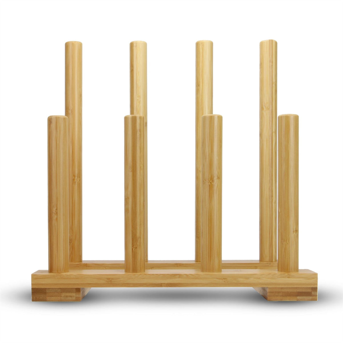 Maison & White Bamboo Boot Rack | Lacquer Coated | Holds 4 Pairs | Kids to Adult Sizes | Hallway Storage | 40.5x25cm Base | Indoor Use | Assembly Required | 2-Year Warranty