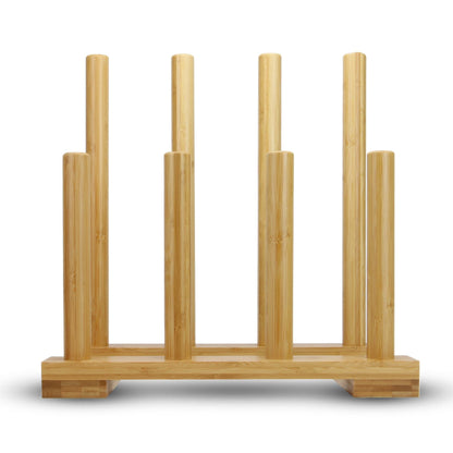 Maison & White Bamboo Boot Rack | Lacquer Coated | Holds 4 Pairs | Kids to Adult Sizes | Hallway Storage | 40.5x25cm Base | Indoor Use | Assembly Required | 2-Year Warranty