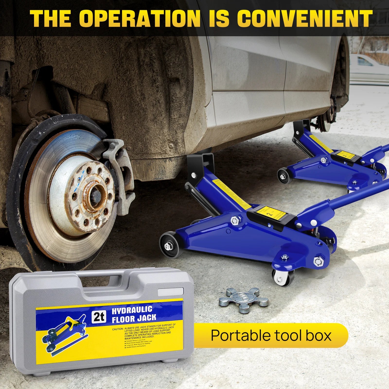 2 Tons Hydraulic Trolley Jack,Crane Lifting Floor Jack Heavy Duty Car Caravan Van Vehicle Stand Tool Repair