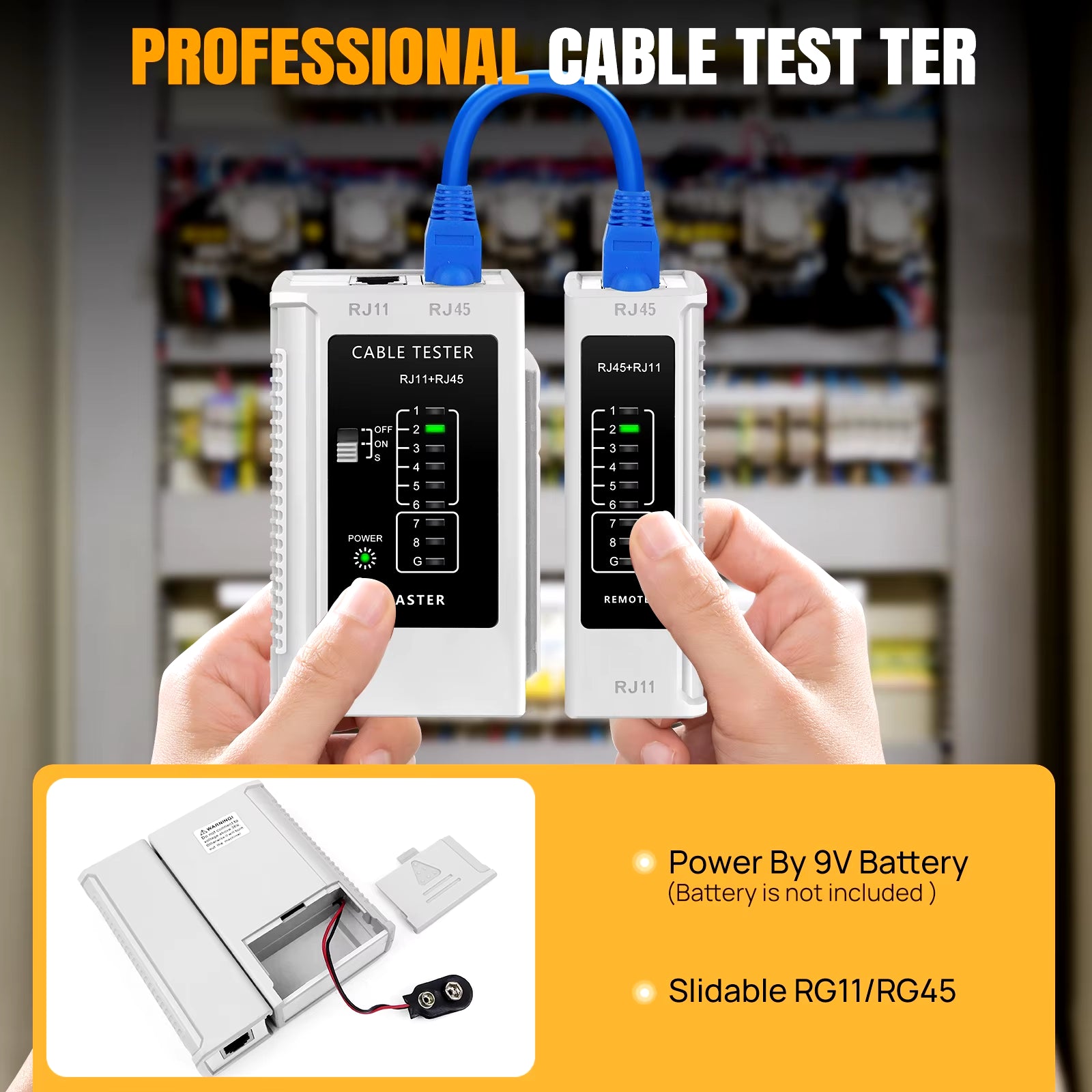 Pass through RJ45 Crimp Tool Kit Ethernet Crimper CAT5 Cat 5E Cat 6 Crimping Tool Kit 3 in 1 - Crimp Cutting Peeling
