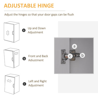 Mobile Filing Cabinet with 5 Drawers, Door and Adjustable Shelf, Rolling File Cabinet, Printer Table for Study