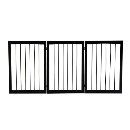 PawHut Free Standing Folding Dog Pet Child Safety Fence Gate Barrier