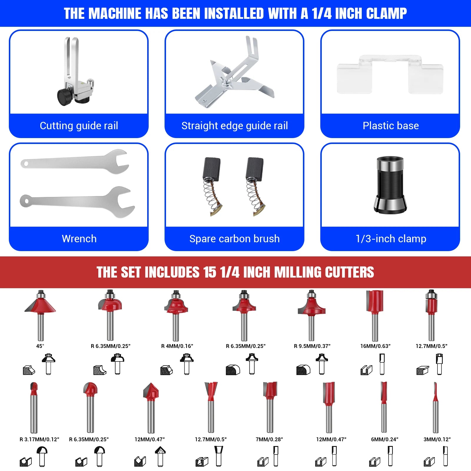 Handheld Palm Router Trimmer, Woodworking Hand Router With Trimmer Base, Wood Compact Trim Power Routers Tool