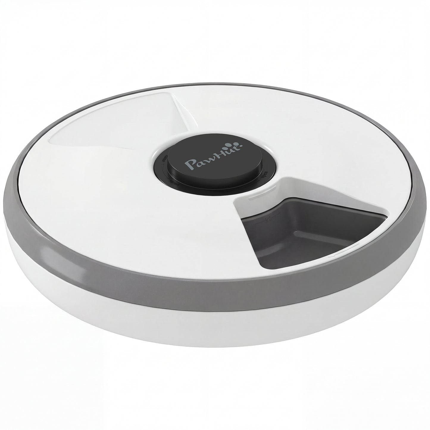 Automatic Cat Feeder | 6-Meal Programmable Timer | Ice Pack | Wet & Dry Food | LED Screen | Grey