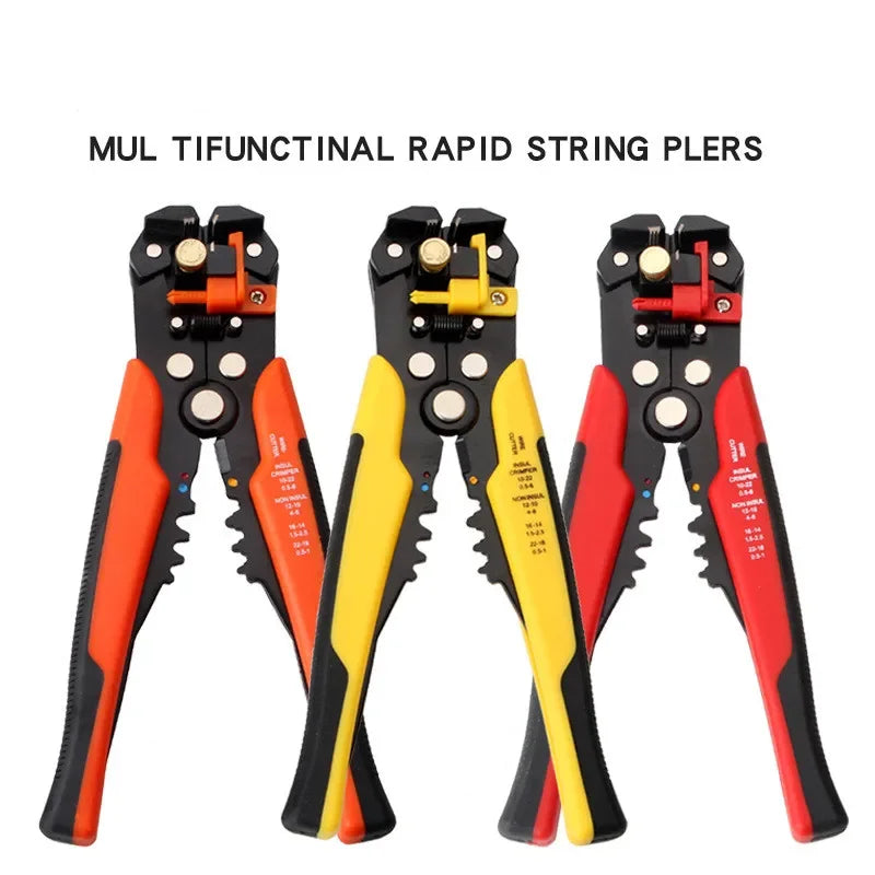 New Crimper Cable Cutter Automatic Wire Stripper Multi Functional Rapid String Plers Crimping Pliers Terminal 0.2-6.0Mm²