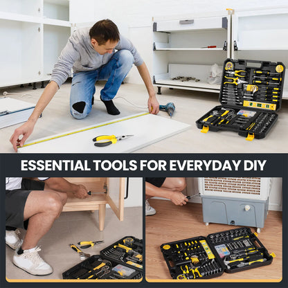 Tool Kit Home Toolbox DIY Tool Set, Portable Complete Hand Home Tool Kit Set, For Motorbike Car