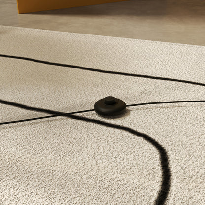 Modern 147cm Curved LED Floor Lamp - Gold Tone