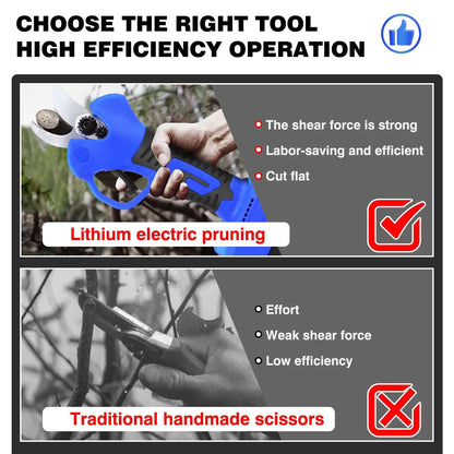 Dayplus Cordless Garden Secateurs Electric Pruning Shears with Battery Tree Pruner Branch Cutter,Electric Gardening Scissors