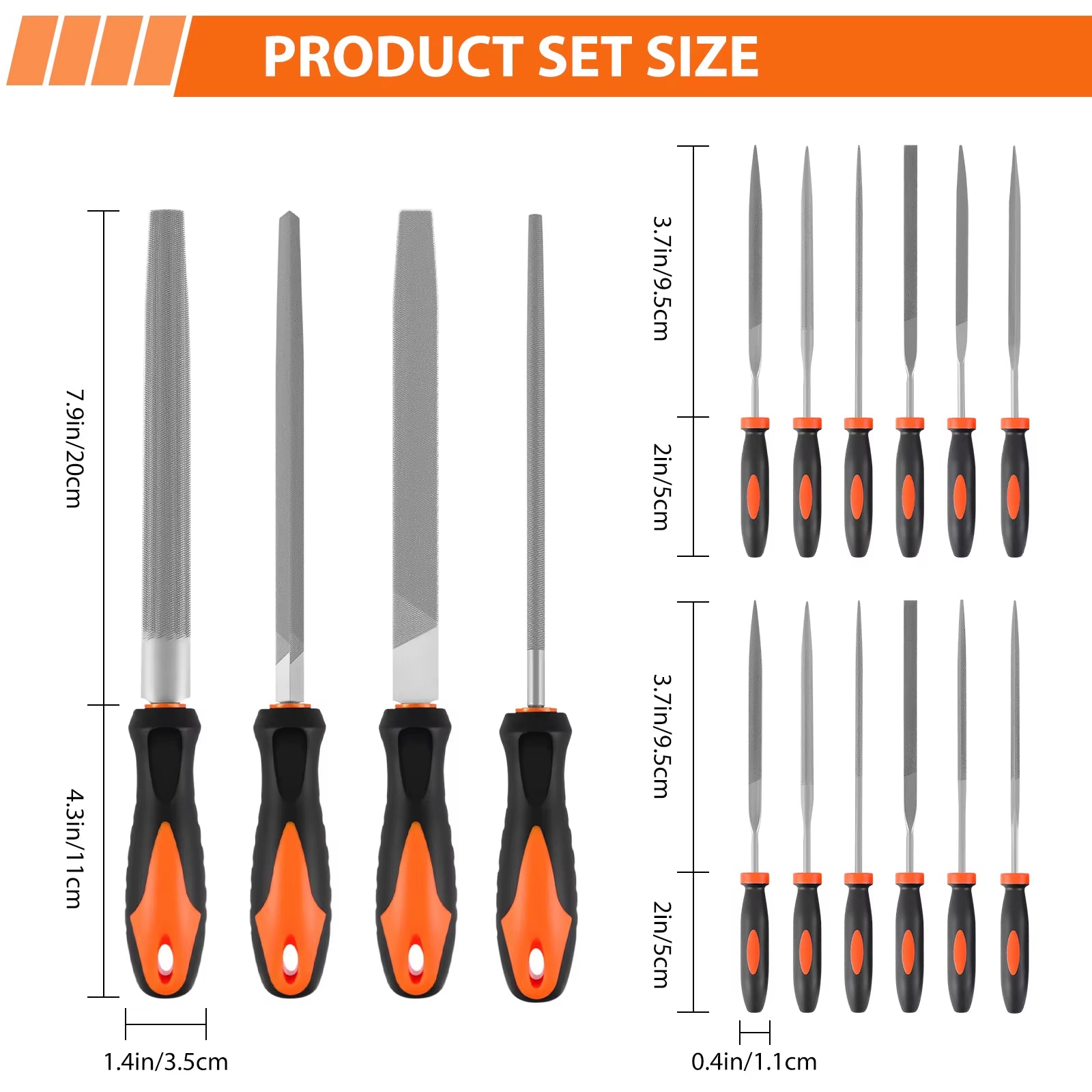 17 Piece Metal File Set, Professional Files Tools, Premium Metal Files With Suitcase, Perfect for Wood, Metal & DIY Project
