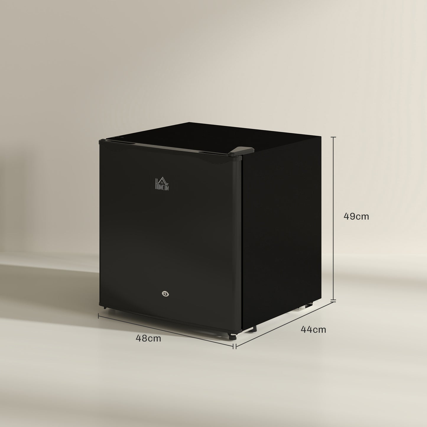 46 Litre Lockable Countertop Fridge - Black