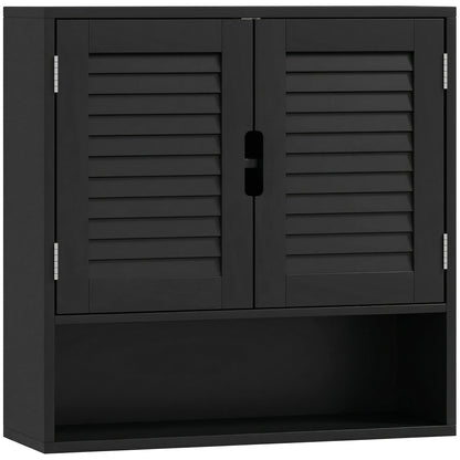 Bathroom Cabinet, Wall Mounted Storage Cabinet with Adjustable Shelves, 60 x 20 x 60 cm